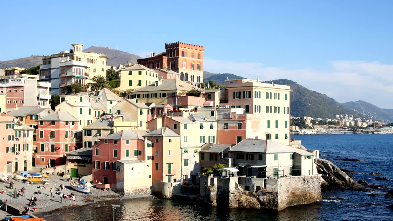 Free Video Stock Small Harbour Of A Town In Italy Live Wallpaper - Free Download