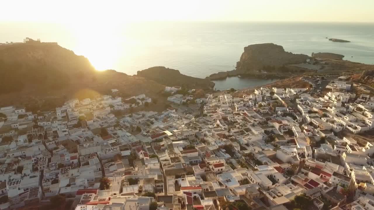 Stock Video Drone Flying Over A Coastal Village Live Wallpaper For PC - Free Download