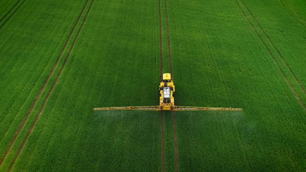 Free Video Stock tractor fertilizing the field Live Wallpaper - Free Download