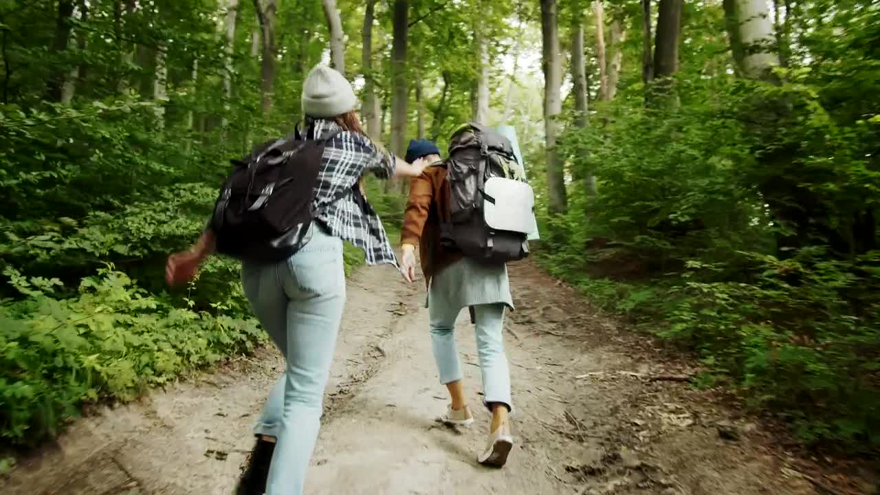 Stock Video Couple Enjoy The Freedom Of Outdoors On Hike Live Wallpaper For PC - Free Download