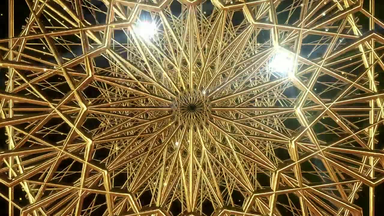 Stock Video Golden Islamic Geometric Art Concept Live Wallpaper For PC - Free Download