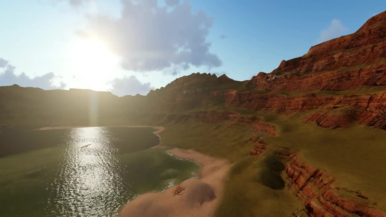 Stock Video Big Ponds In The Bottom Of A Canyon Live Wallpaper For PC - Free Download