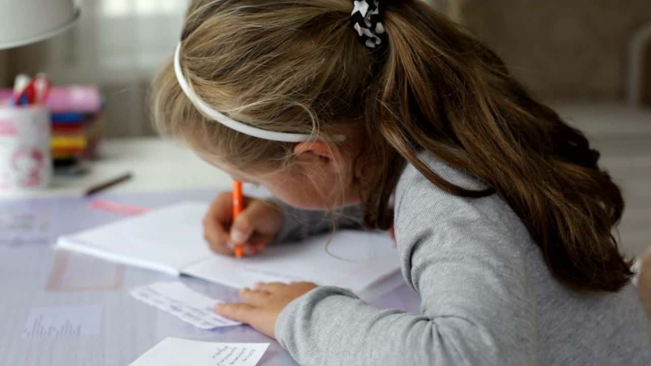 Stock Video Doing Homework At The Table Live Wallpaper For PC - Free Download