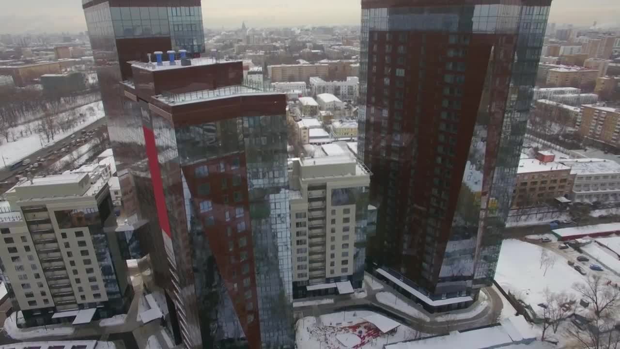 Free Video Stock Snow Surrounding Tall Buildings Live Wallpaper - Free Download