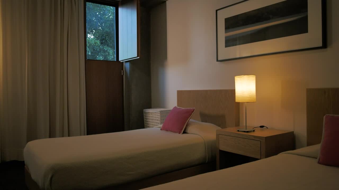 Stock Video Minimalist Room With A Couple Of Bed Animated Wallpaper - Free Download