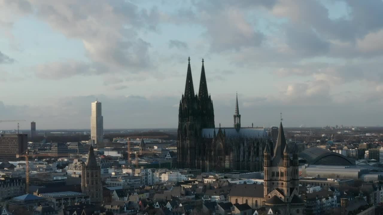 Stock Video German City Where A Cathedral Stands Out Live Wallpaper For PC - Free Download