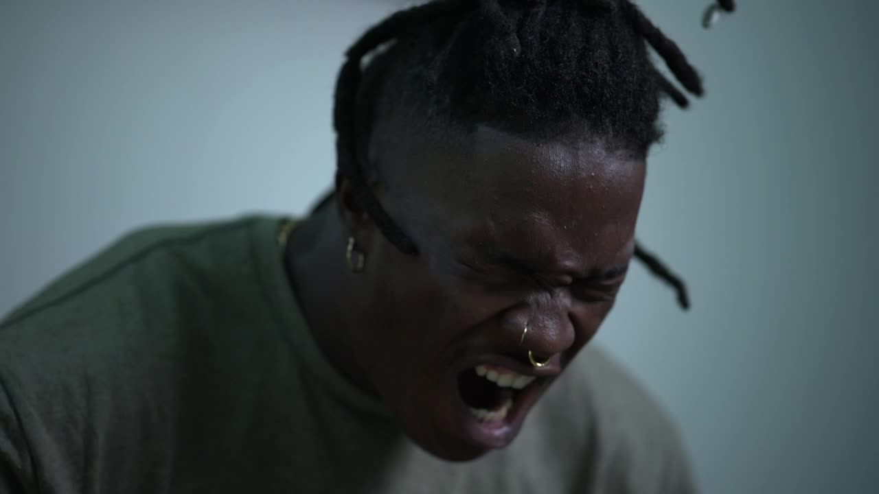 Stock Footage Very Desperate Boy Screaming Loud Expressing His Pain Live Wallpaper - Free Download