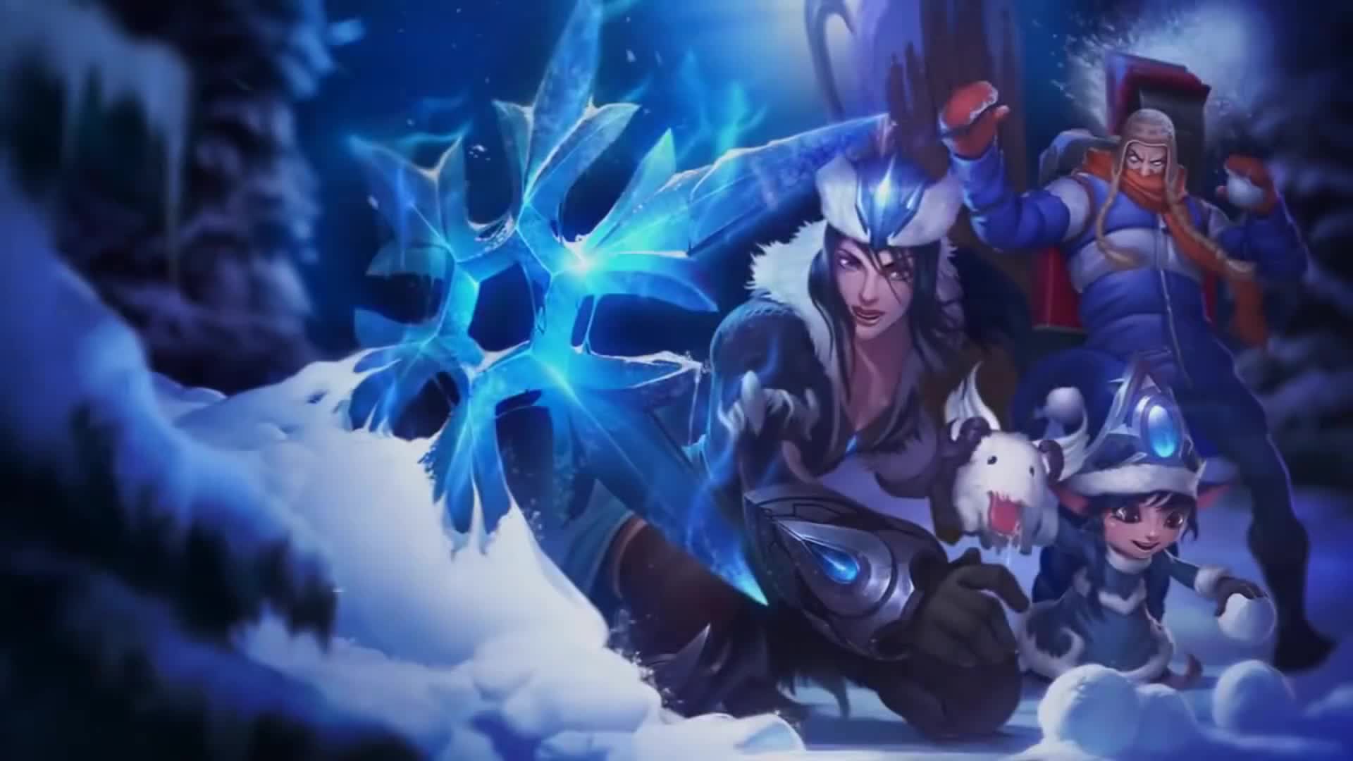 League of Legends Snowdown Login Screen 1080P HD - Free Download