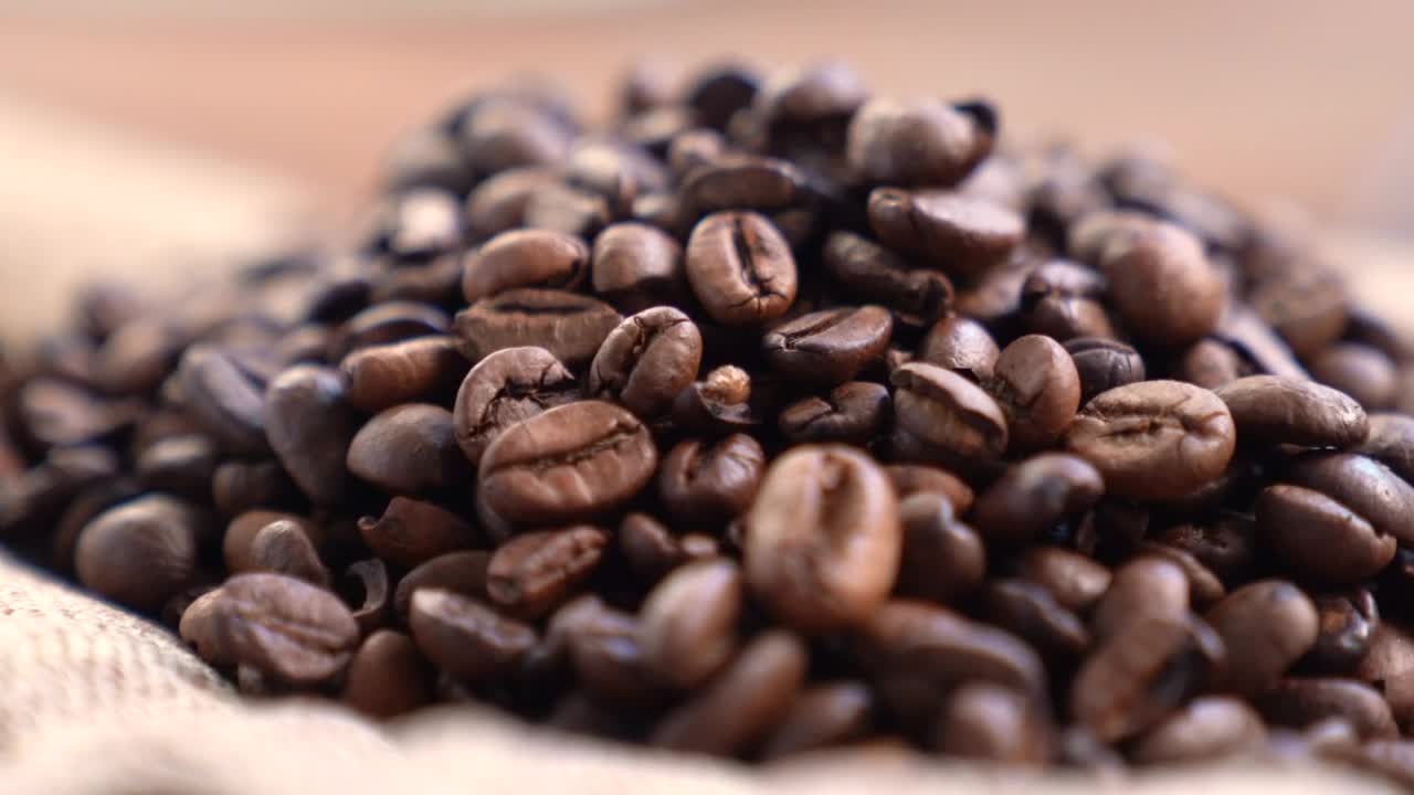 Stock Video Coffee Beans Rotate Live Wallpaper For PC - Free Download