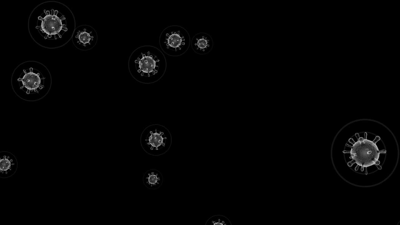 Stock Video Coronavirus Appearing On Black Background Live Wallpaper For PC - Free Download