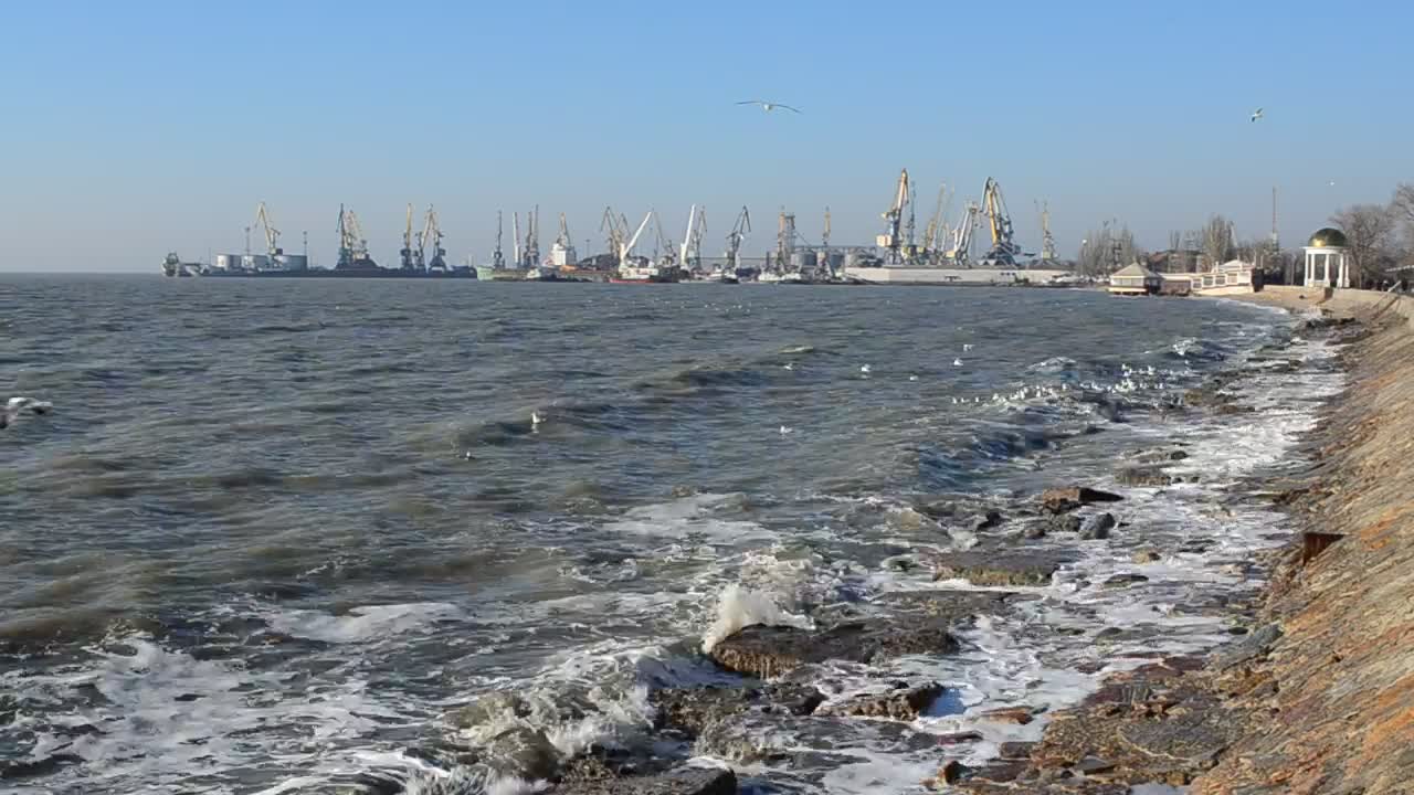 Video Stock Polluted Waters By An Industrial Port Live Wallpaper Free - Free Download