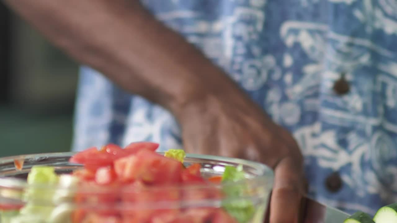 Stock Video Man Slicing Cucumber For Sala Animated Wallpaper - Free Download