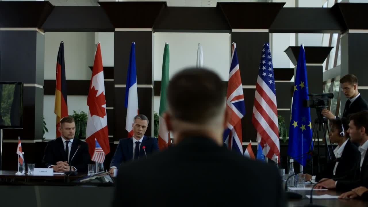 Free Stock Video Shaking Hands In An International Summit Live Wallpaper - Free Download