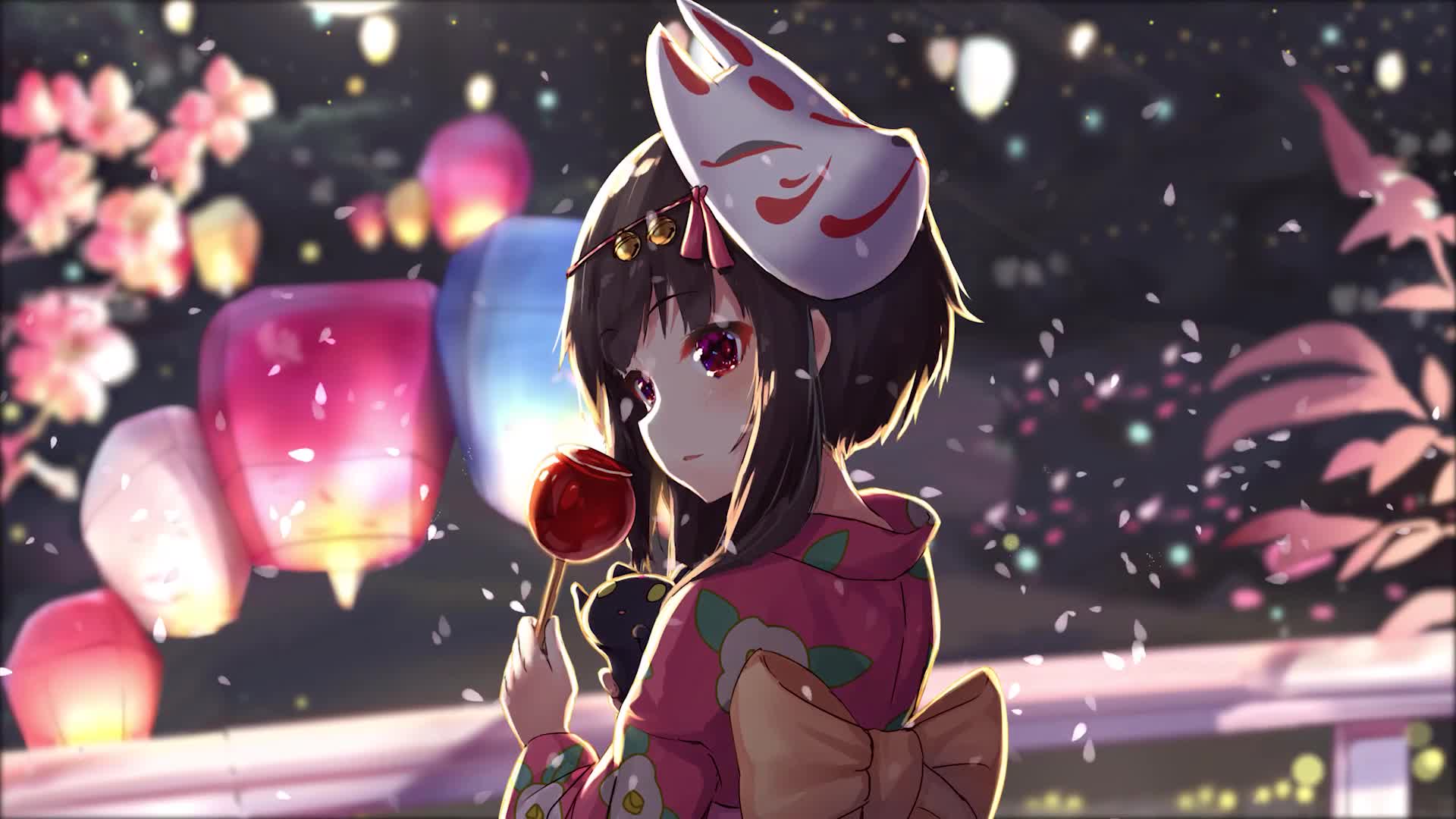 Megumin Arch Wizard 60FPS Anime LIve Wallpaper - Free Download