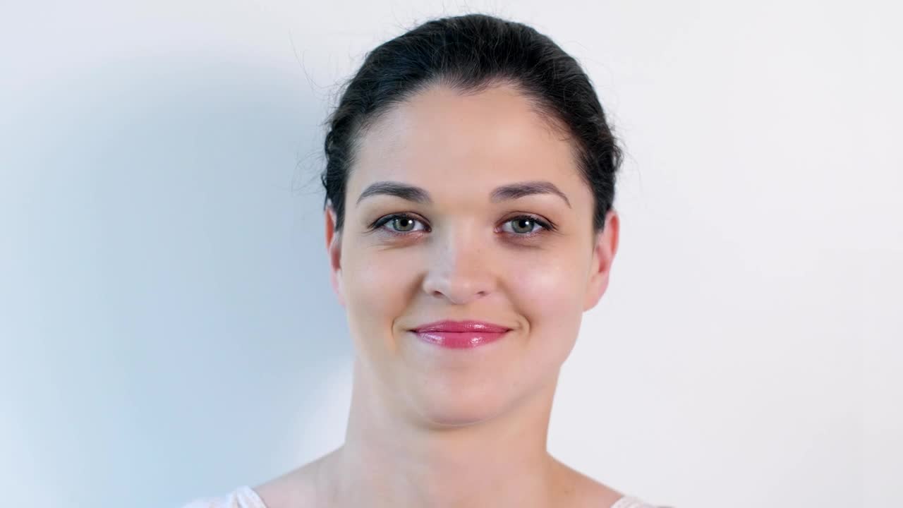 Stock Video Face Of A Funny Woman Gesturing To The Camera Live Wallpaper For PC - Free Download