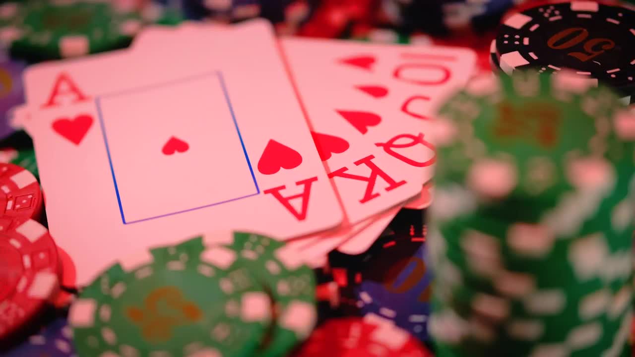 Video Stock Poker Cards Surrounded By Casino Chips Live Wallpaper Free - Free Download