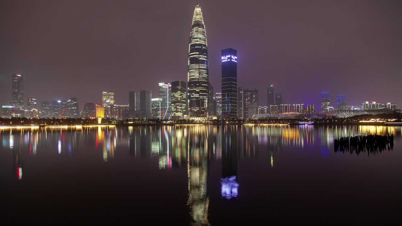 Stock Video Flashing Skyscraper In Shenzhen By A River Live Wallpaper For PC - Free Download