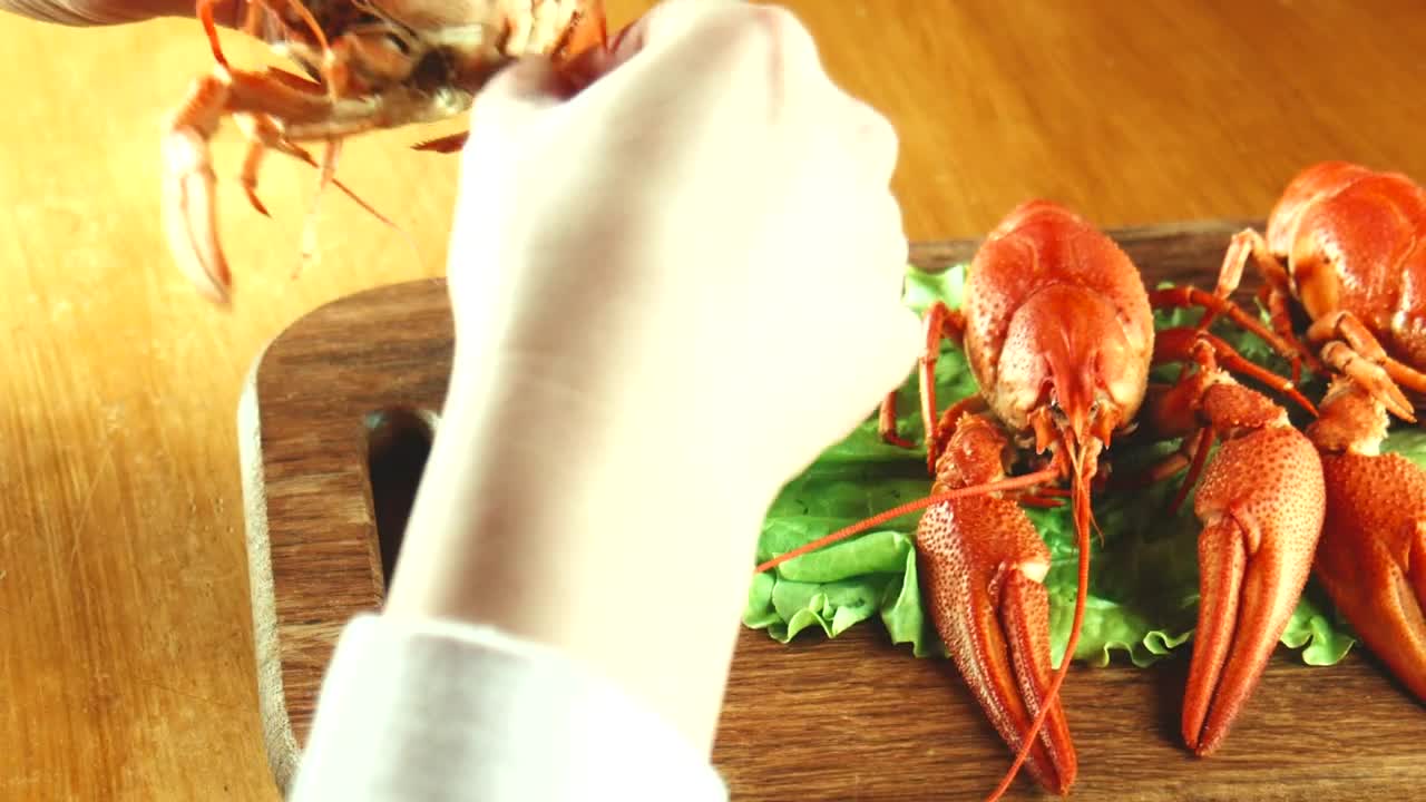 Stock Footage Using Tools To Eat Lobster Live Wallpaper - Free Download