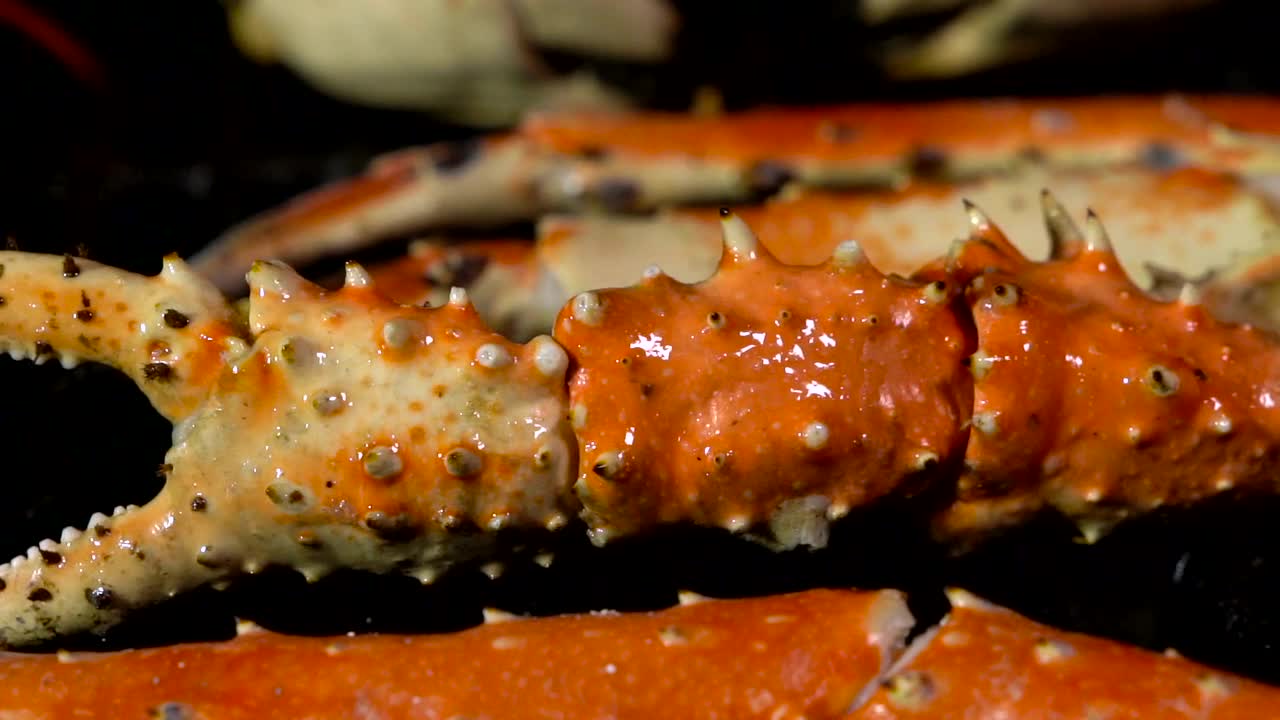 Stock Video King Crab Cooking Over The Grill Animated Wallpaper - Free Download