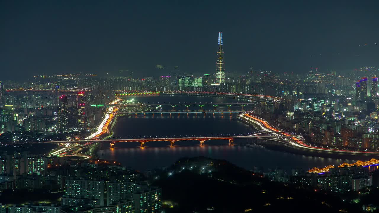 Free Stock Video Seoul City Time Lapse At Night Live Wallpaper - Free Download