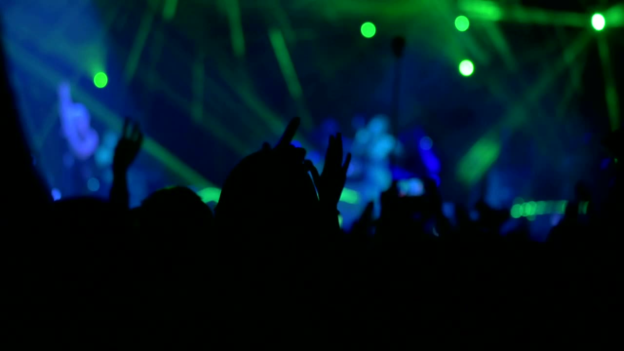 Stock Footage Waving Hands In The Air At A Concert Live Wallpaper - Free Download