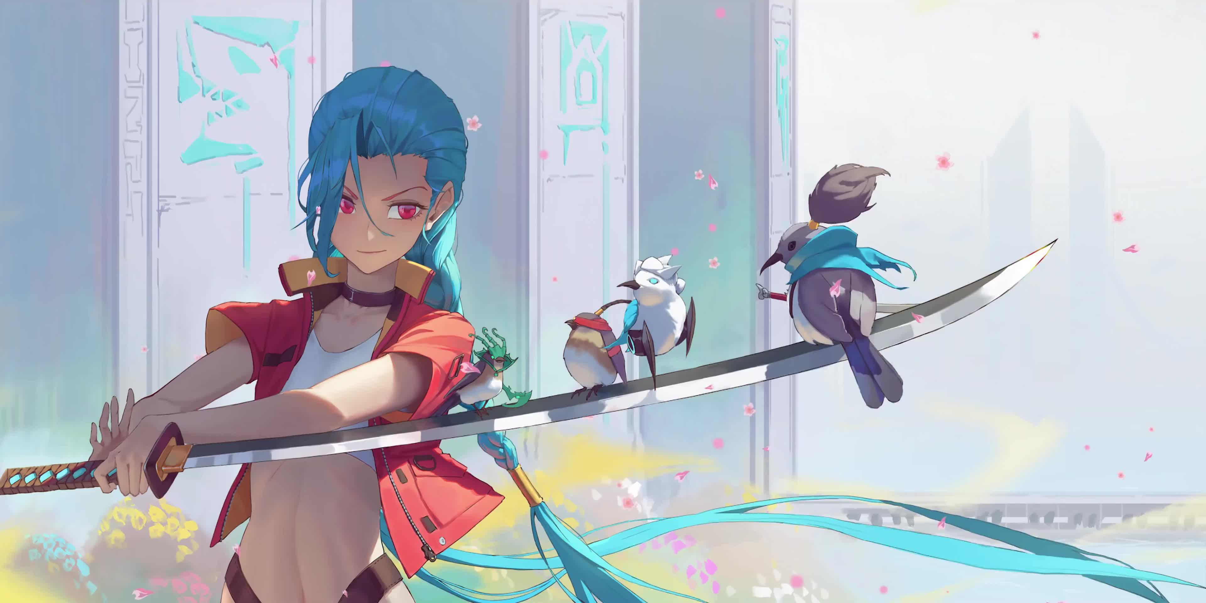 League of Legends Samurai Jinx Live Wallpaper - Free Download