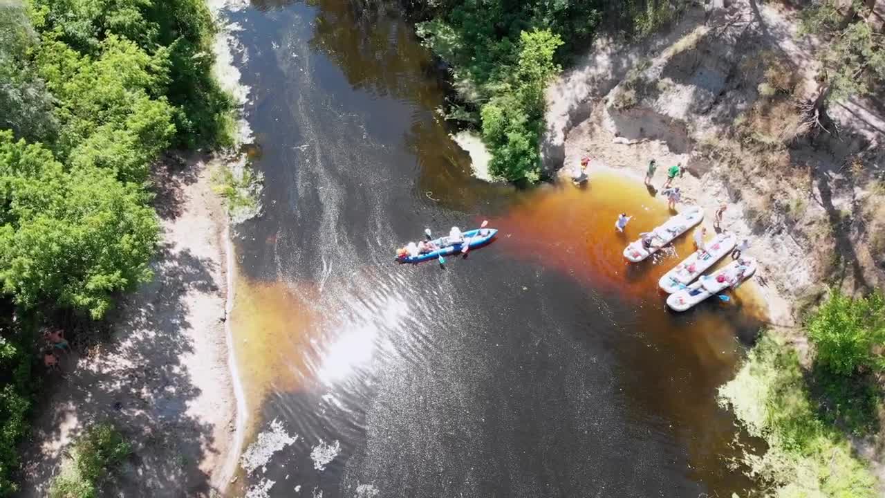 Stock Video Kayaking And Canoeing In A Forest Animated Wallpaper - Free Download