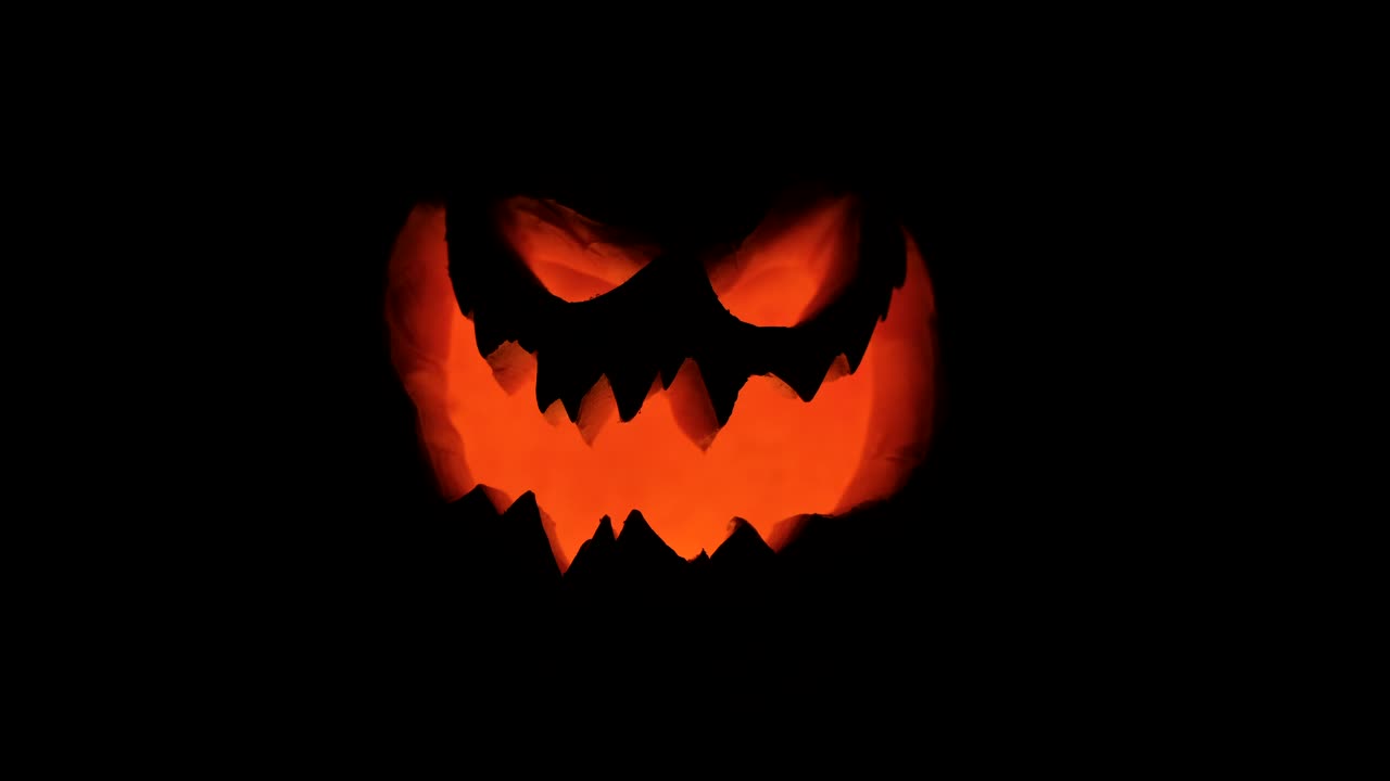 Free Video Stock Smiling Silhouette Of A Halloween Pumpkin Live Wallpaper - Free Download