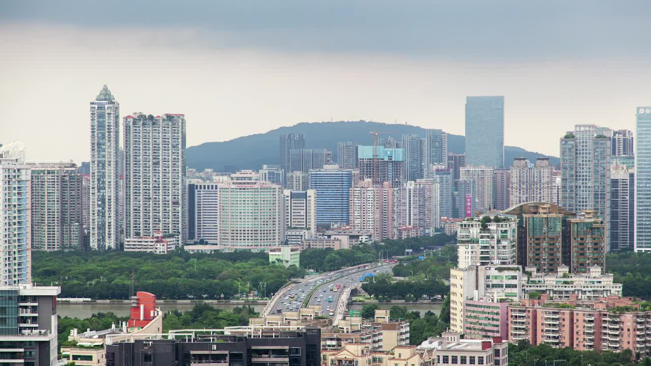Video Stock Cityscape Of Guangzhou City In Daytime Live Wallpaper For PC - Free Download
