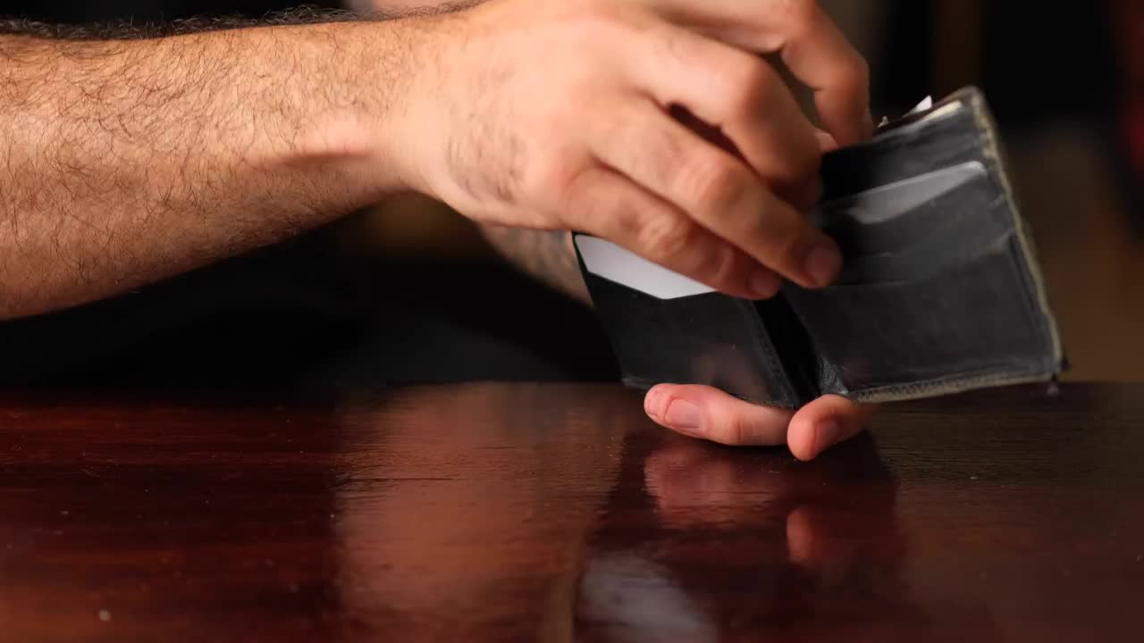 Video Stock Person Realizes That They No Longer Have Money In His Live Wallpaper Free - Free Download