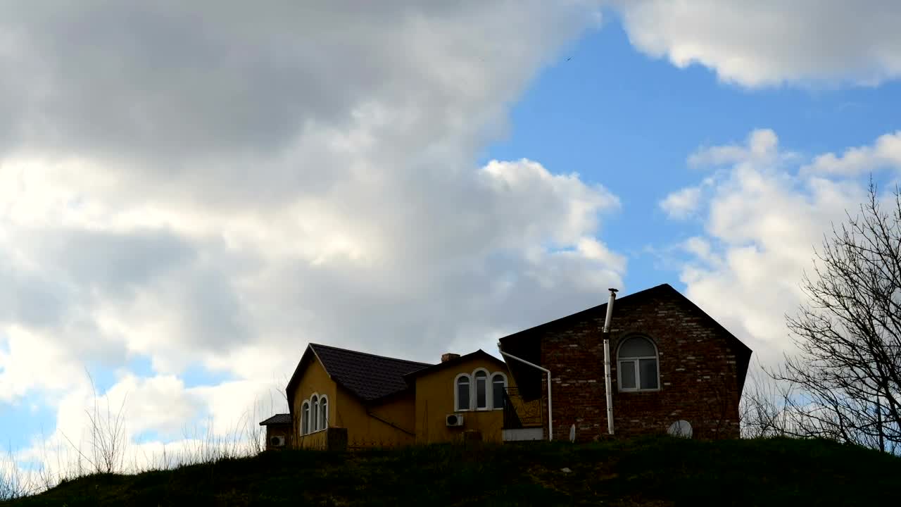 Stock Video House Alone On A Hill Animated Wallpaper - Free Download