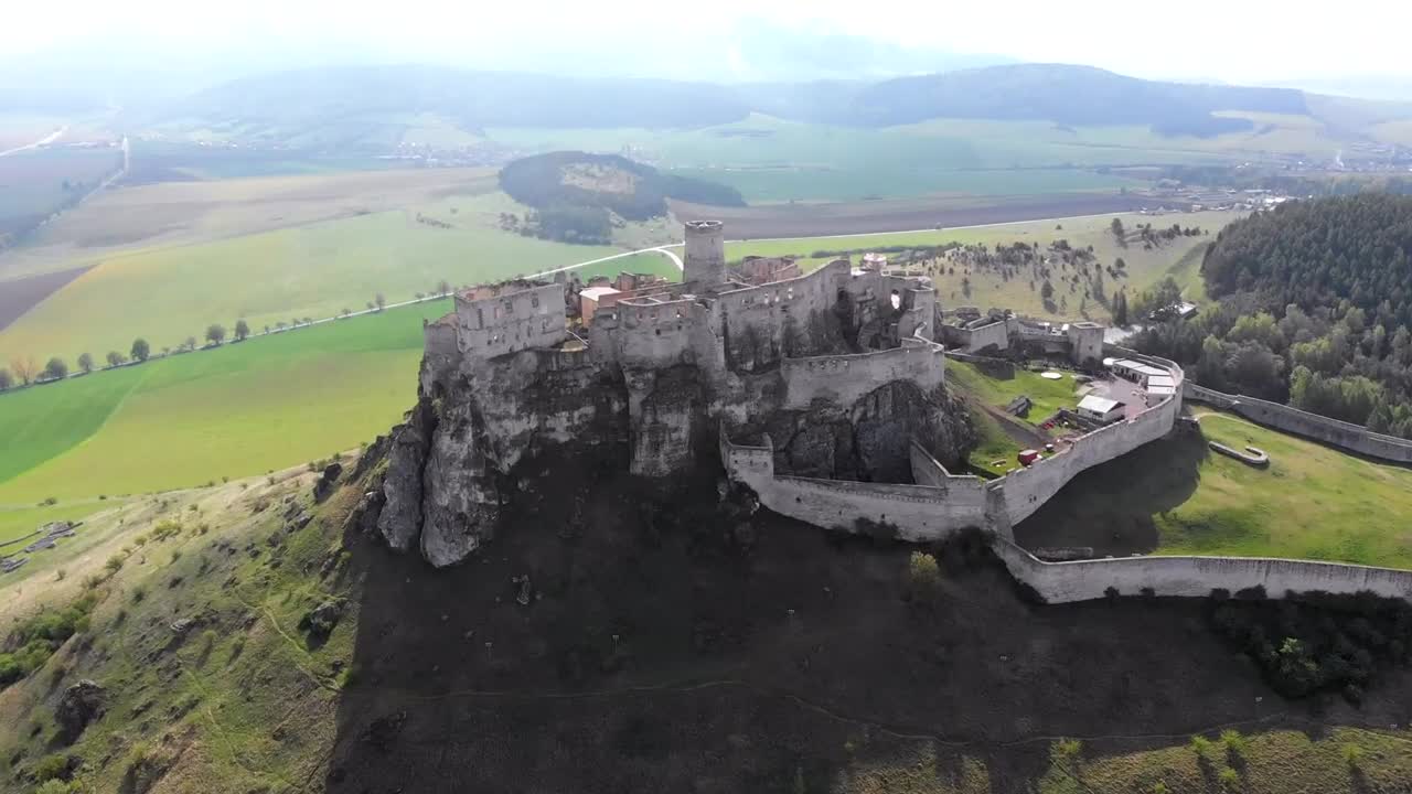 Stock Video Flying Over Historic Medieval Castle Live Wallpaper For PC - Free Download