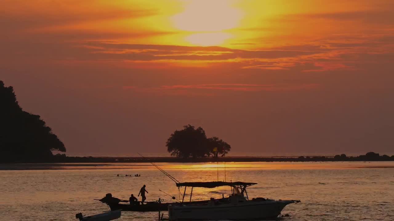 Video Stock Red Sky Sunset Timelapse At The Sea Live Wallpaper Free - Free Download
