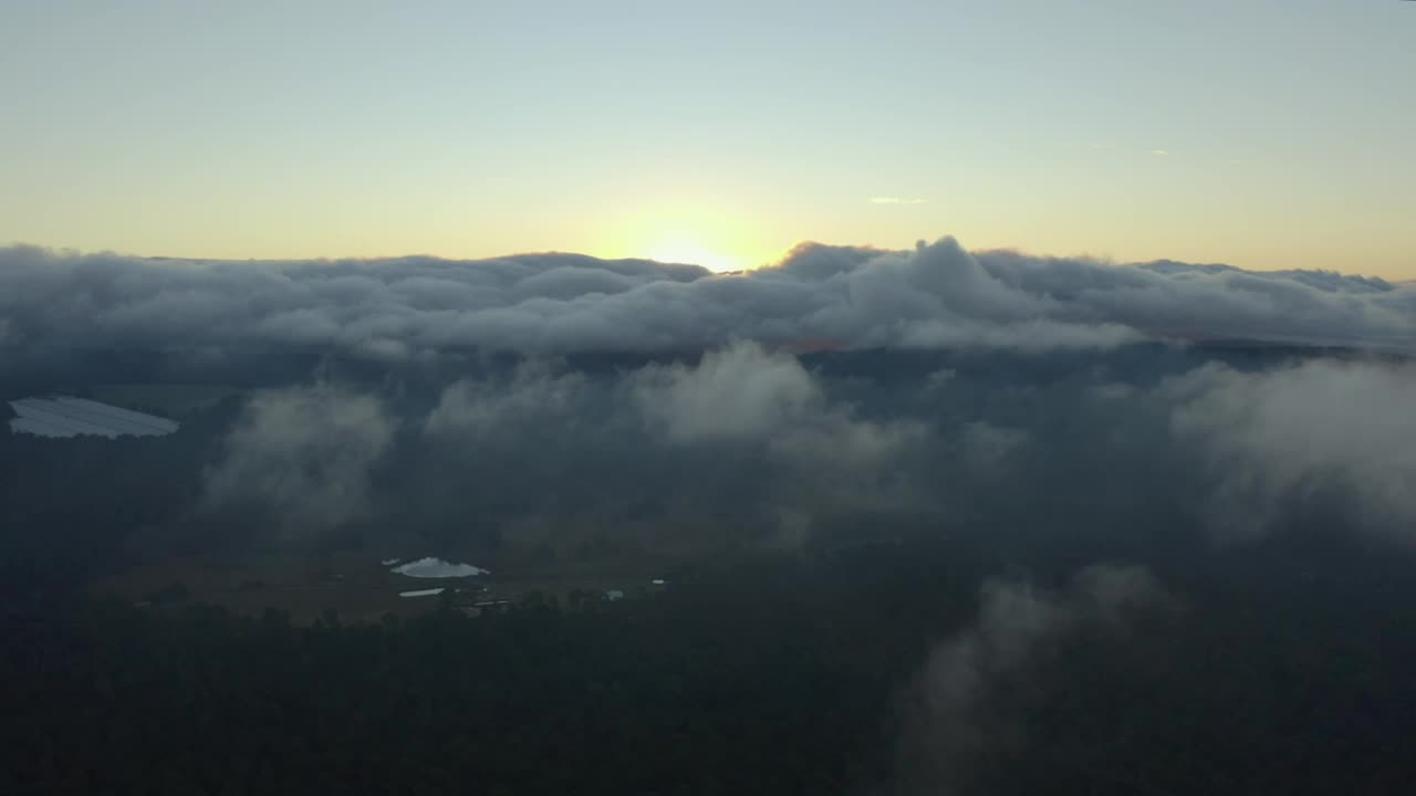 Free Video Stock sunset from the top of a cloudy mountain range Live Wallpaper - Free Download