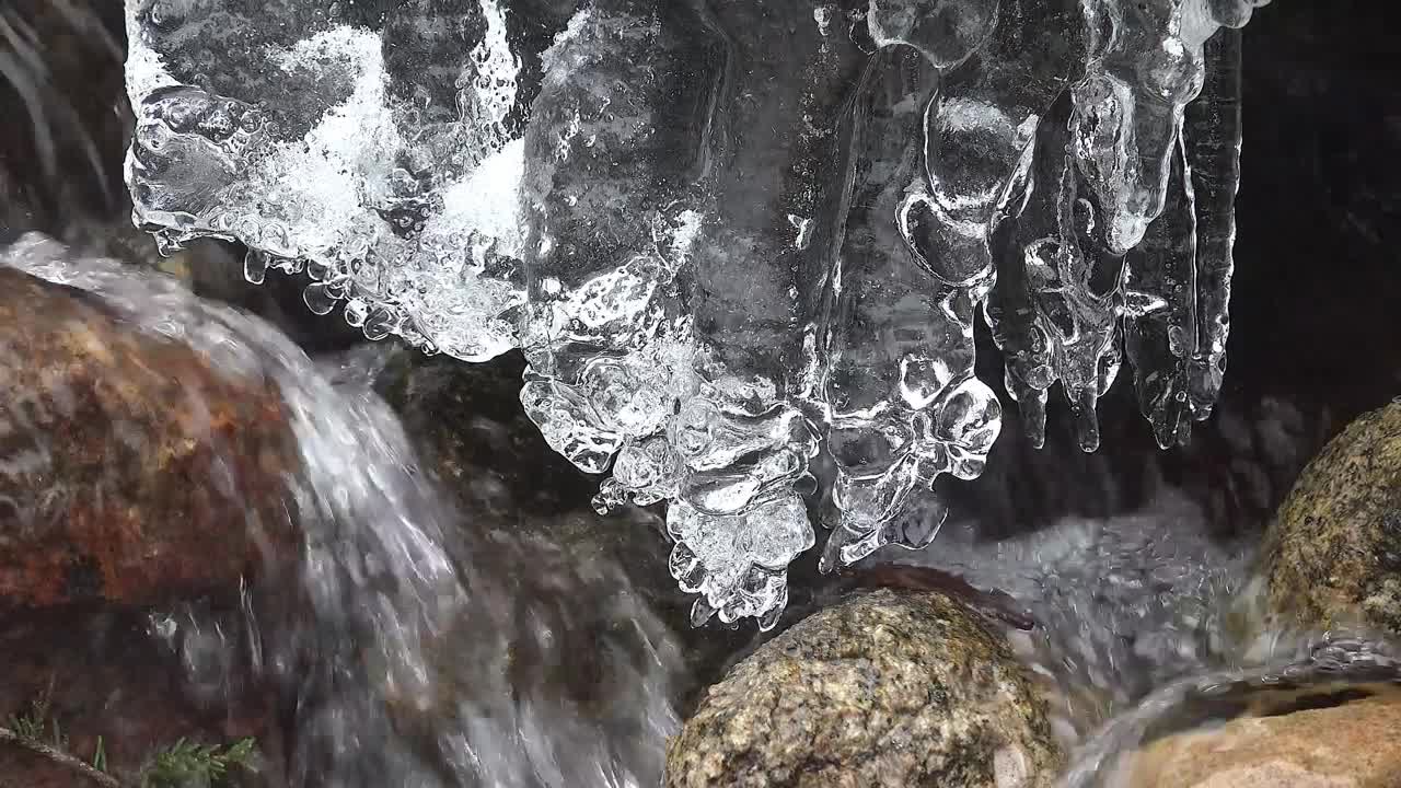 Stock Video Melting Ice And Water Strea Animated Wallpaper - Free Download
