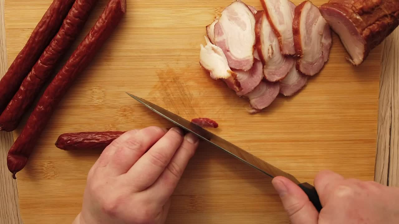 Stock Video Cutting Up Sausage Live Wallpaper For PC - Free Download