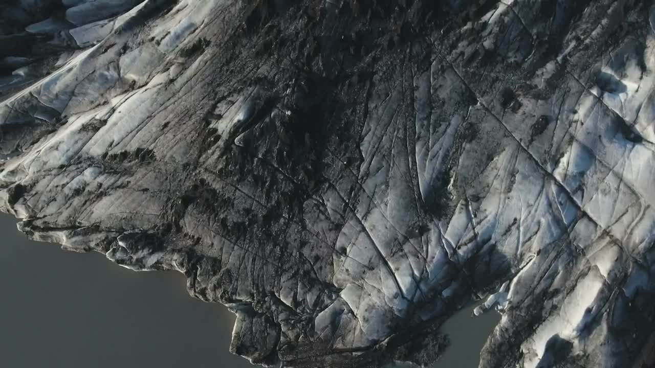 Stock Video Dark Glacier Ice Top View Live Wallpaper For PC - Free Download