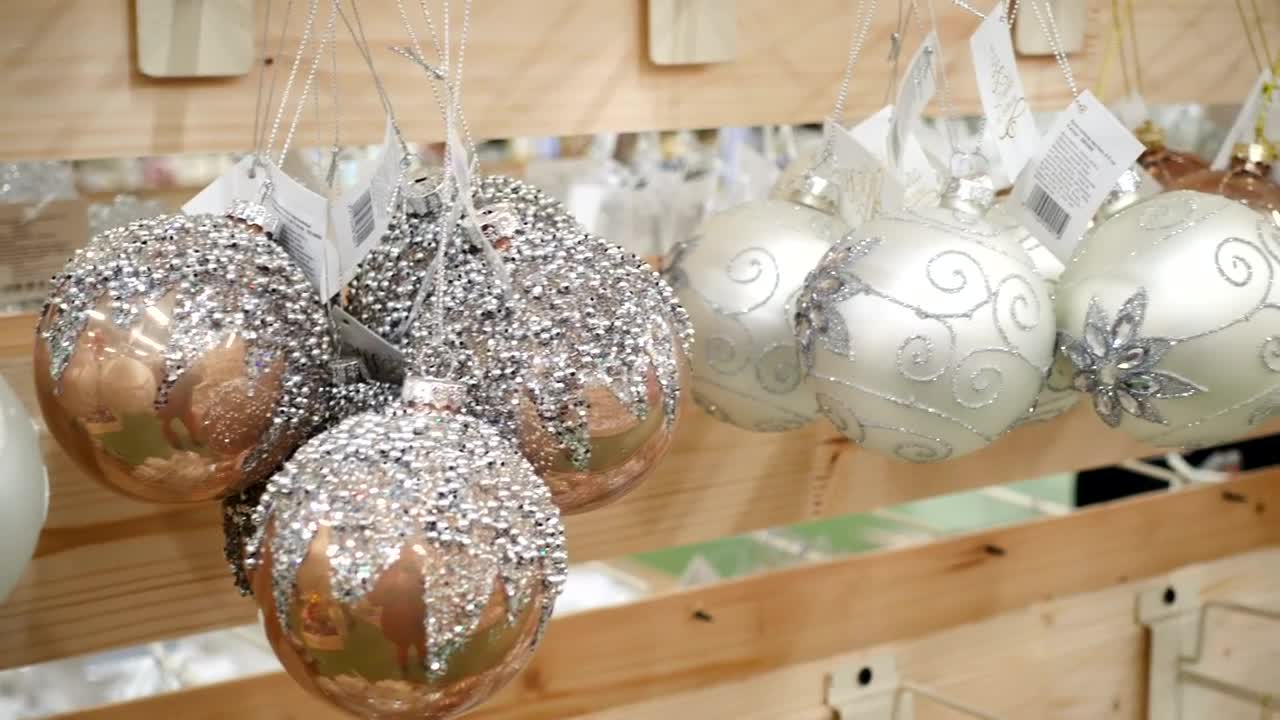 Video Stock Christmas Spheres Decoration On The Shelves Live Wallpaper For PC - Free Download