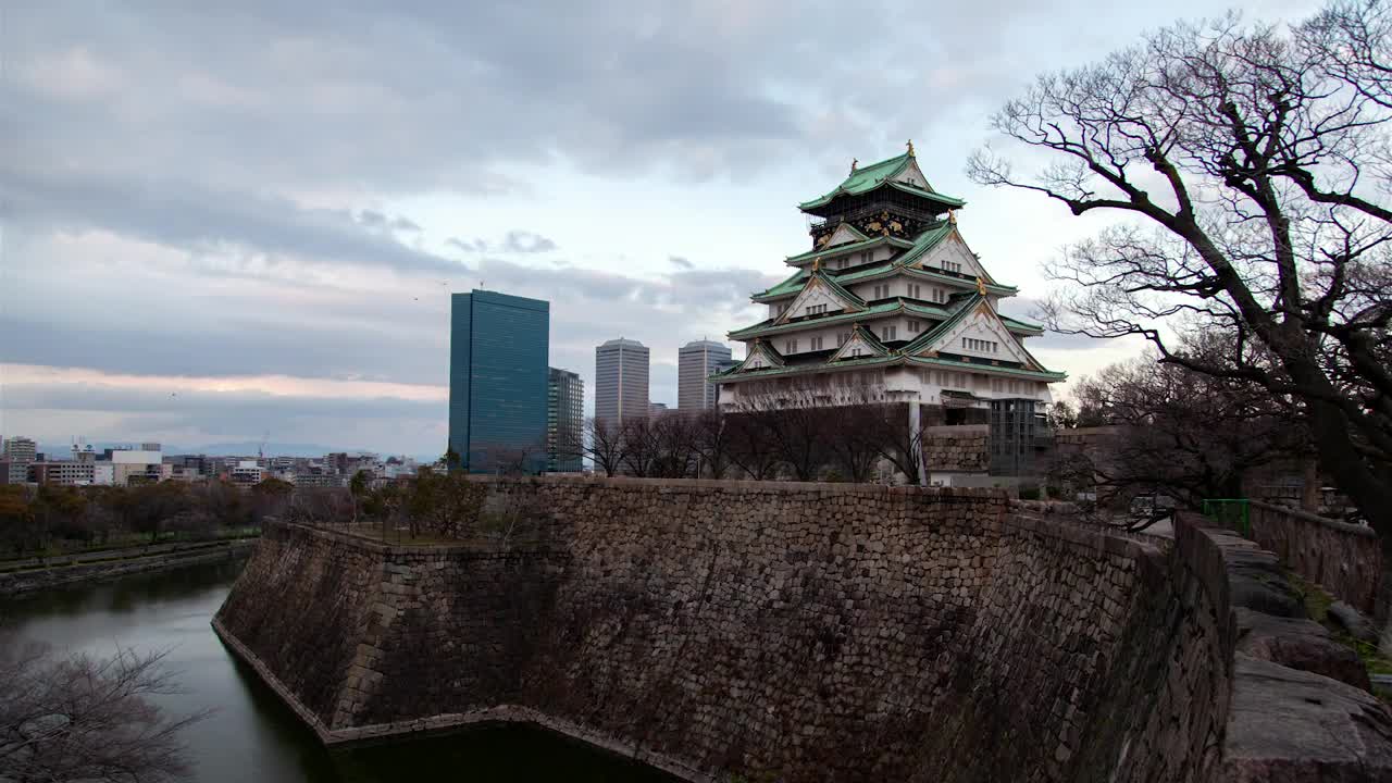 Stock Video From Day To Night Osaka Castle Live Wallpaper For PC - Free Download