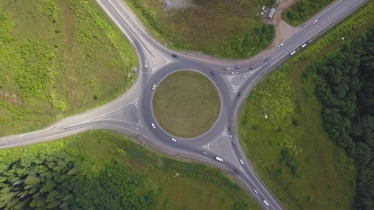Stock Video Driving Towards A Roundabout Live Wallpaper For PC - Free Download