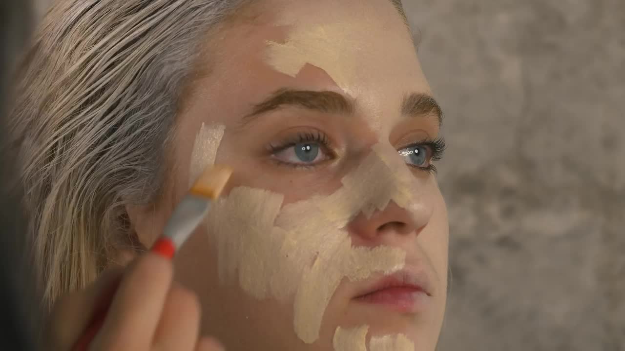 Stock Video Face Of A Girl Being Made Up Live Wallpaper For PC - Free Download