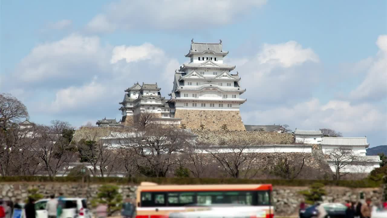 Free Video Stock tourist samurai castle attraction in japan Live Wallpaper - Free Download