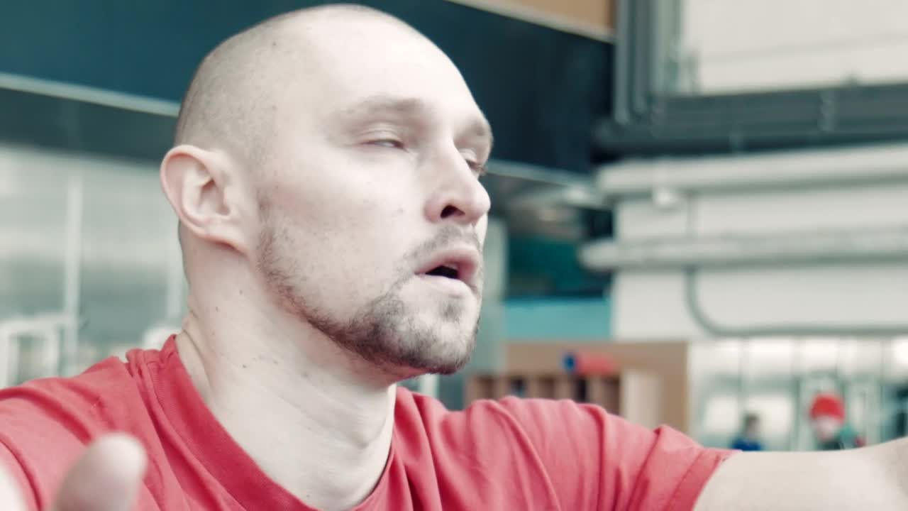 Free Video Stock tired and sweating in the gym Live Wallpaper - Free Download
