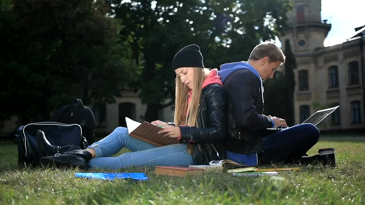Free Video Stock Students Working On Campus Live Wallpaper - Free Download