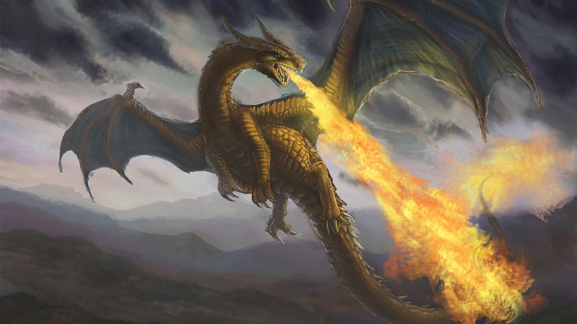 Dragon  Flame  Fantasy  Art  Live  Wallpaper - Free Download