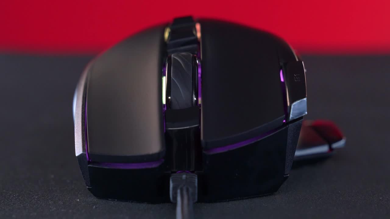 Video Stock Close Up Of A Gaming Mouse With Rgb Lighting Live Wallpaper For PC - Free Download