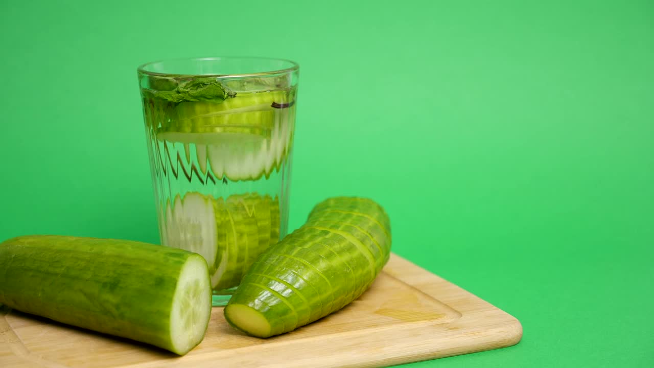 Stock Video Cucumber Water On A Board Live Wallpaper For PC - Free Download
