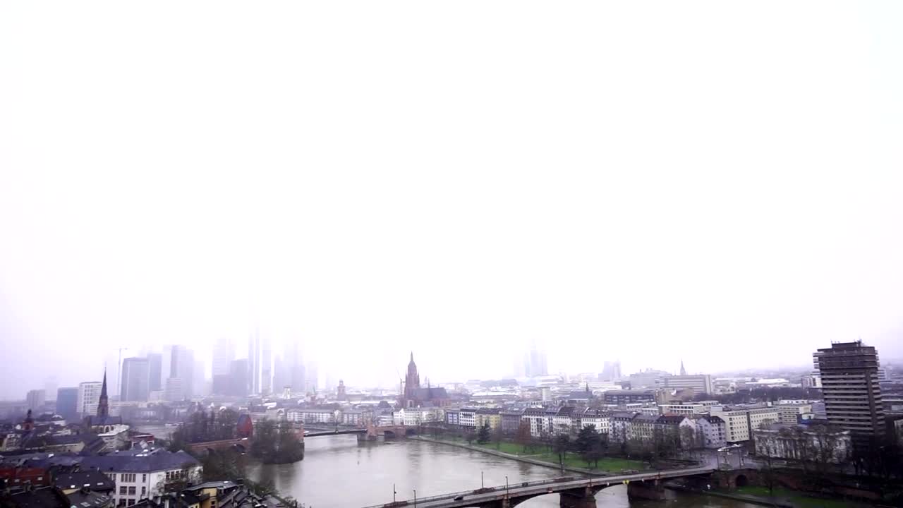Stock Video Frankfurt Germany River View In Winter Live Wallpaper For PC - Free Download