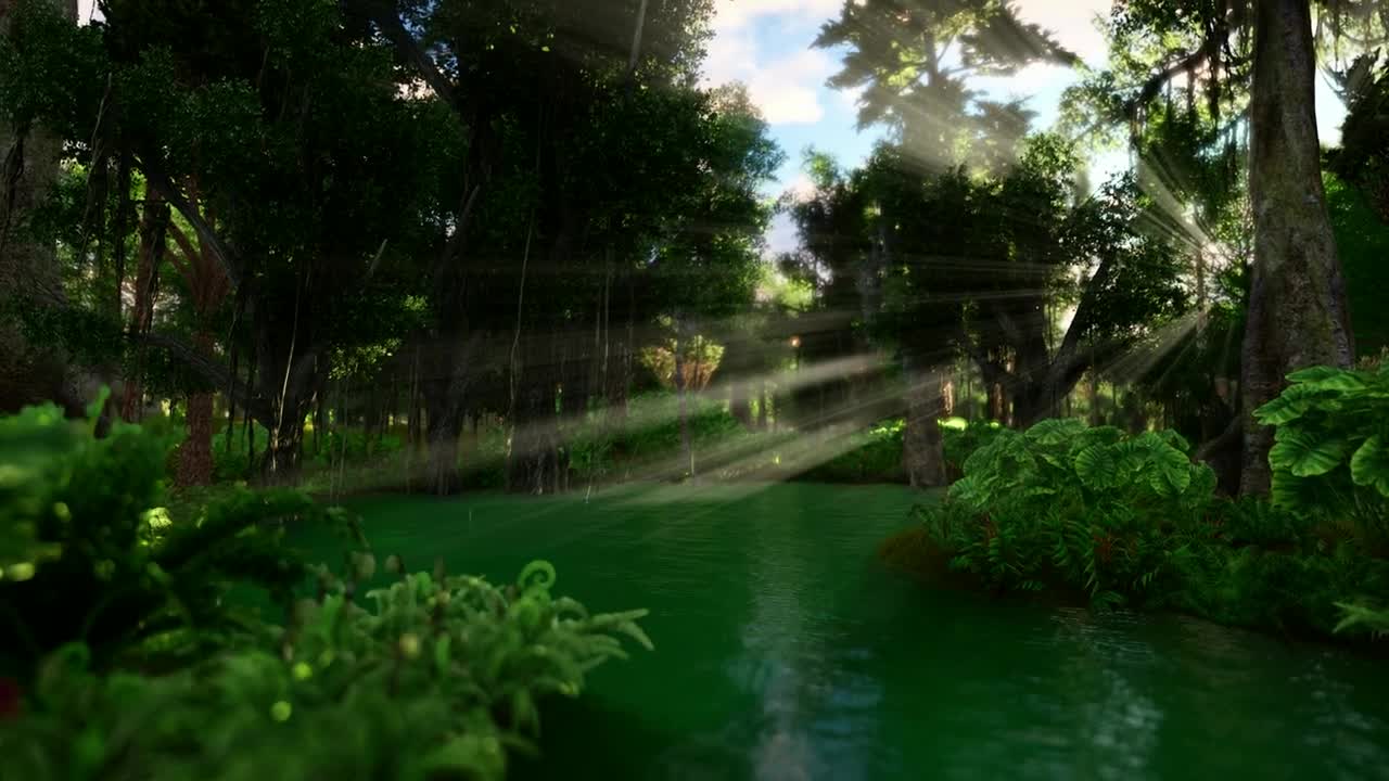 Stock Video Green River In A Forest D Animation Live Wallpaper For PC - Free Download