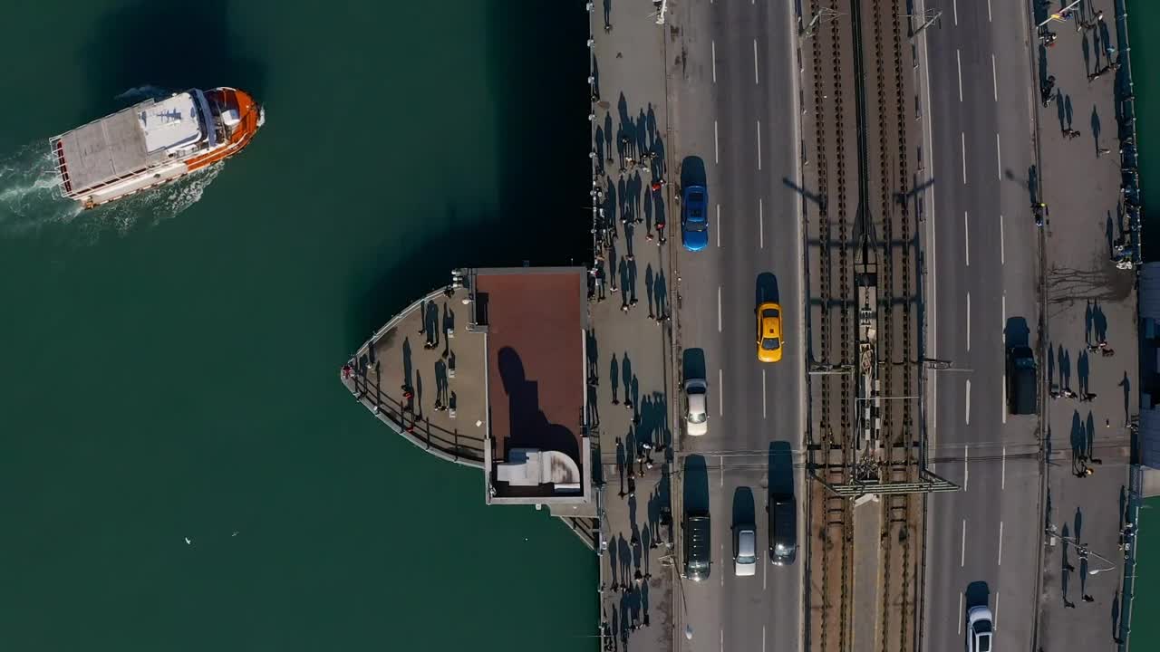 Stock Video Ferry Going Under A Bridge Live Wallpaper For PC - Free Download